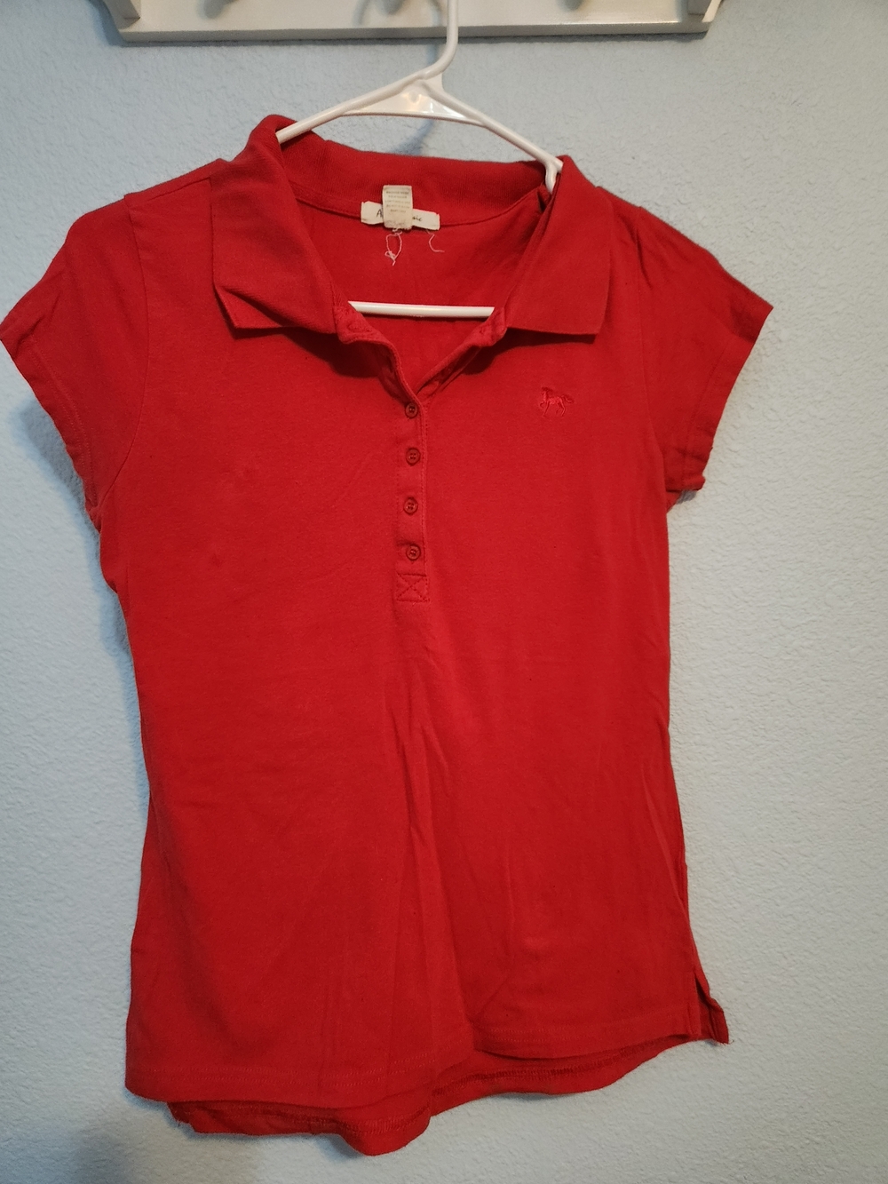 Active Basic Red & Grey Short Sleeve Polo Tees
